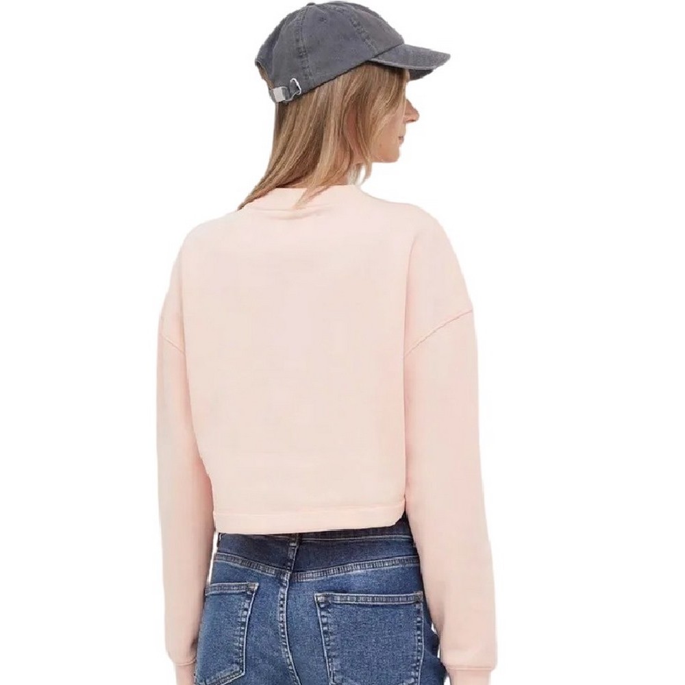 CALVIN KLEIN JEANS VARSITY LOGO CREWNECK ΜΠΛΟΥΖΑ ΦΟΥΤΕΡ ΓΥΝΑΙΚΕΙΑ PINK