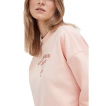 CALVIN KLEIN JEANS VARSITY LOGO CREWNECK ΜΠΛΟΥΖΑ ΦΟΥΤΕΡ ΓΥΝΑΙΚΕΙΑ PINK