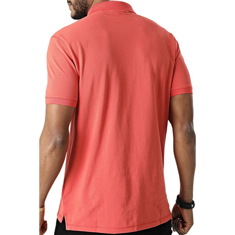 CALVIN KLEIN JEANS MONOGRAM LOGO POLO ΜΠΛΟΥΖΑ POLO ΑΝΔΡΙΚΗ ORANGE