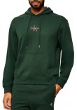 CALVIN KLEIN JEANS LS EU 350TERRY MICRO MONOLOGO HO ΜΠΛΟΥΖΑ ΦΟΥΤΕΡ ΑΝΔΡΙΚΗ GREEN
