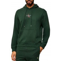 CALVIN KLEIN JEANS LS EU 350TERRY MICRO MONOLOGO HO ΜΠΛΟΥΖΑ ΦΟΥΤΕΡ ΑΝΔΡΙΚΗ GREEN