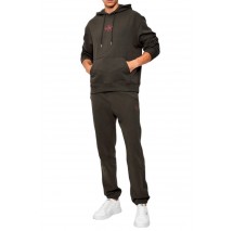 CALVIN KLEIN JEANS LS EU 350TERRY MICRO MONOLOGO HO ΜΠΛΟΥΖΑ ΦΟΥΤΕΡ ΑΝΔΡΙΚΗ BROWN