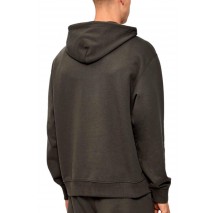 CALVIN KLEIN JEANS LS EU 350TERRY MICRO MONOLOGO HO ΜΠΛΟΥΖΑ ΦΟΥΤΕΡ ΑΝΔΡΙΚΗ BROWN
