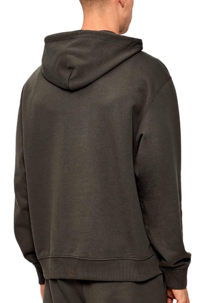 CALVIN KLEIN JEANS LS EU 350TERRY MICRO MONOLOGO HO ΜΠΛΟΥΖΑ ΦΟΥΤΕΡ ΑΝΔΡΙΚΗ BROWN