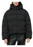 GUESS NEW DAISY CROP LOGO PUFFER ΜΠΟΥΦΑΝ ΓΥΝΑΙΚΕΙΟ BLACK
