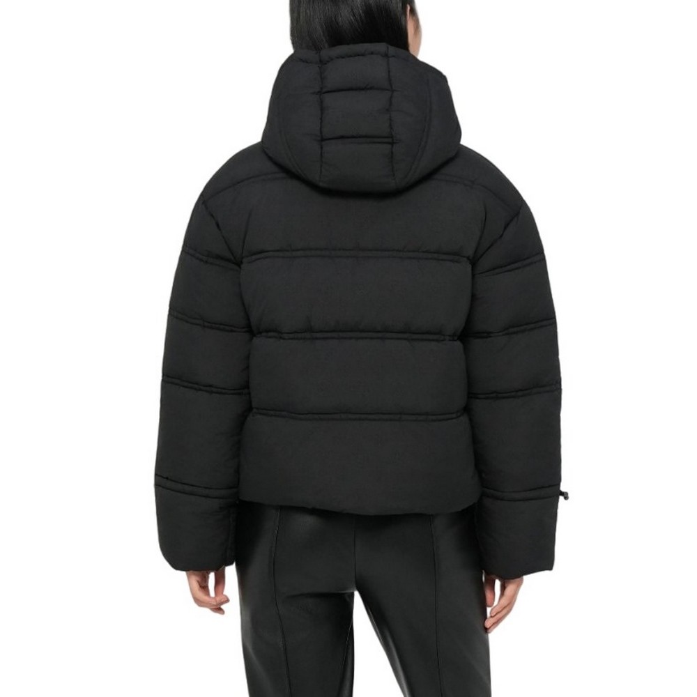 GUESS NEW DAISY CROP LOGO PUFFER ΜΠΟΥΦΑΝ ΓΥΝΑΙΚΕΙΟ BLACK