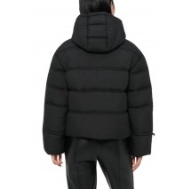 GUESS NEW DAISY CROP LOGO PUFFER ΜΠΟΥΦΑΝ ΓΥΝΑΙΚΕΙΟ BLACK