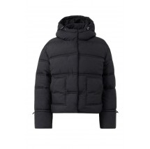 GUESS NEW DAISY CROP LOGO PUFFER ΜΠΟΥΦΑΝ ΓΥΝΑΙΚΕΙΟ BLACK