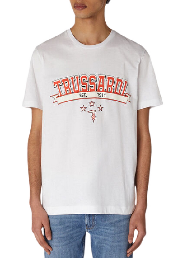 T-SHIRT  ΑΝΔΡΙΚΟ TRUSSARDI 52T00619-1T005381 WHITE