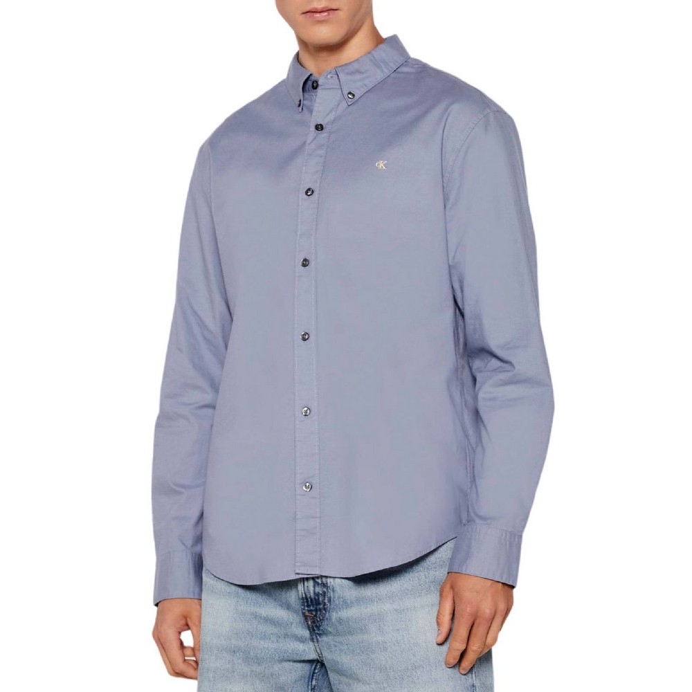 CALVIN KLEIN JEANS LS SOLID OXFORD CLASSIC SHIRT ΠΟΥΚΑΜΙΣΟ ΑΝΔΡΙΚΟ CIEL