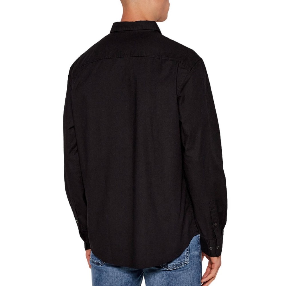 CALVIN KLEIN JEANS LS SOLID OXFORD CLASSIC SHIRT ΠΟΥΚΑΜΙΣΟ ΑΝΔΡΙΚΟ BLACK