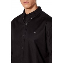 CALVIN KLEIN JEANS LS SOLID OXFORD CLASSIC SHIRT ΠΟΥΚΑΜΙΣΟ ΑΝΔΡΙΚΟ BLACK