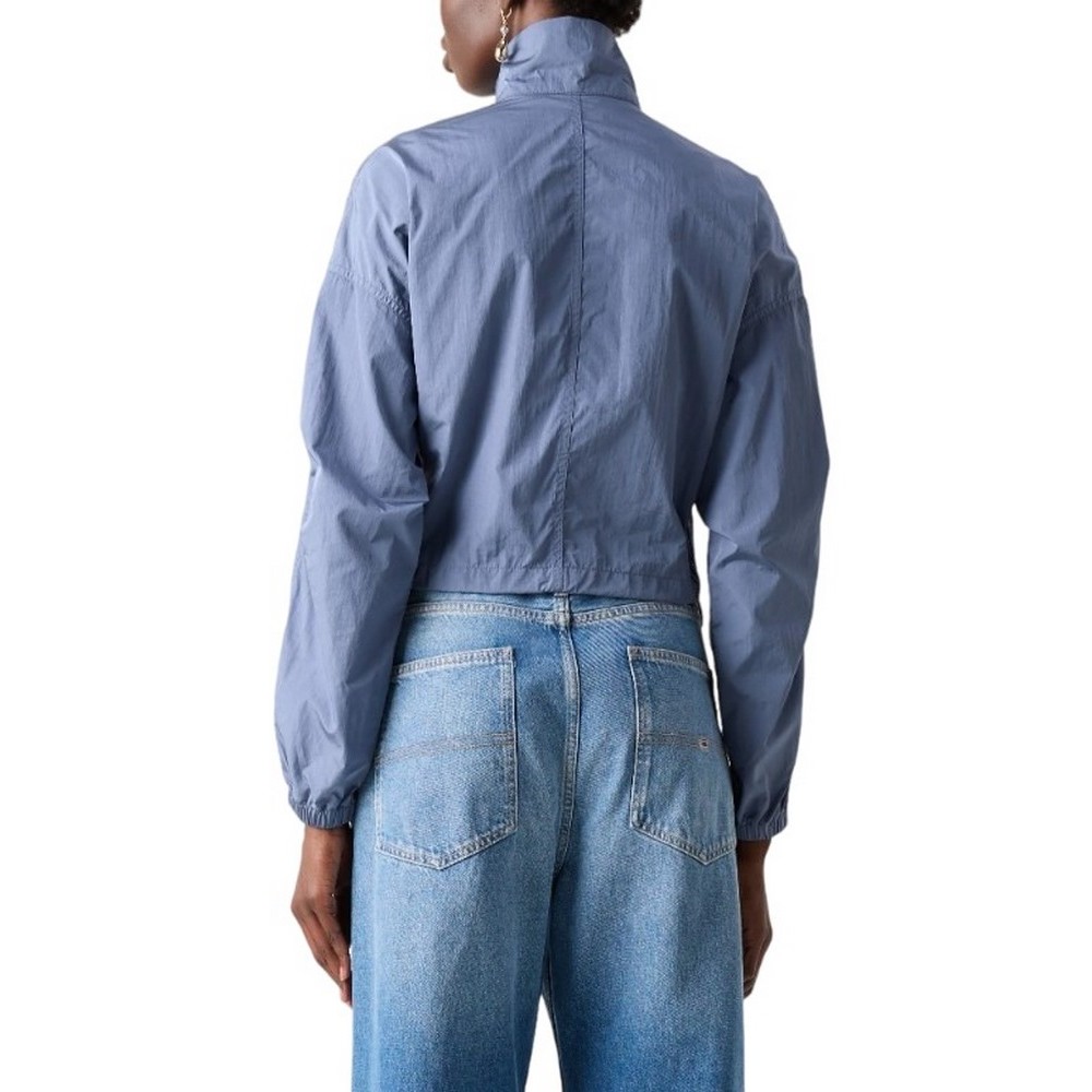 TOMMY JEANS STAND COLLAR WINDBREAKER ΜΠΟΥΦΑΝ ΓΥΝΑΙΚΕΙΟ BLUE