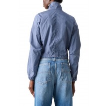 TOMMY JEANS STAND COLLAR WINDBREAKER ΜΠΟΥΦΑΝ ΓΥΝΑΙΚΕΙΟ BLUE