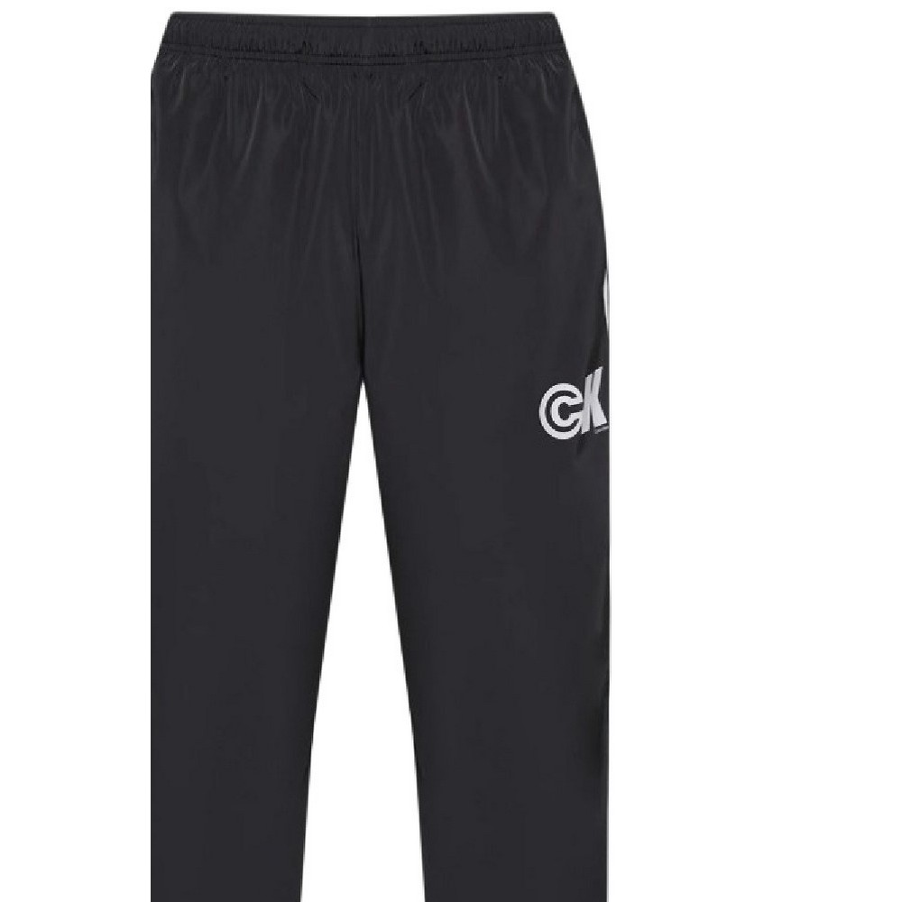 CALVIN KLEIN JEANS NYLON DRAWSTRING STRAIGHT JOGG ΦΟΡΜΑ ΠΑΝΤΕΛΟΝΙ ΑΝΔΡΙΚΟ BLACK