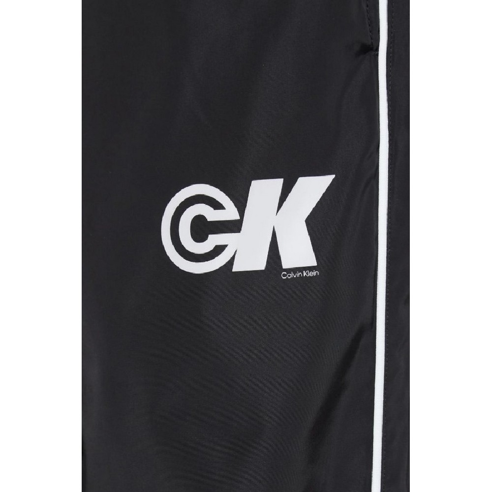 CALVIN KLEIN JEANS NYLON DRAWSTRING STRAIGHT JOGG ΦΟΡΜΑ ΠΑΝΤΕΛΟΝΙ ΑΝΔΡΙΚΟ BLACK