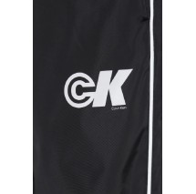 CALVIN KLEIN JEANS NYLON DRAWSTRING STRAIGHT JOGG ΦΟΡΜΑ ΠΑΝΤΕΛΟΝΙ ΑΝΔΡΙΚΟ BLACK