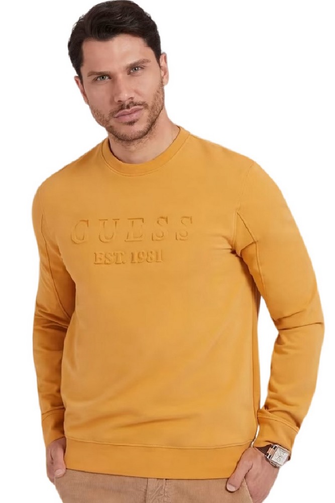 ΜΠΛΟΥΖΑ ΦΟΥΤΕΡ BEAU CN ΑΝΔΡΙΚΗ GUESS MUSTARD