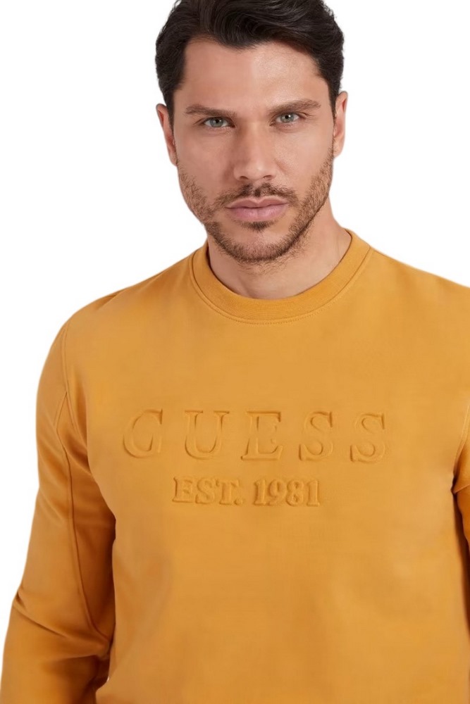 ΜΠΛΟΥΖΑ ΦΟΥΤΕΡ BEAU CN ΑΝΔΡΙΚΗ GUESS MUSTARD