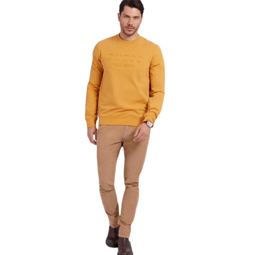 ΜΠΛΟΥΖΑ ΦΟΥΤΕΡ BEAU CN ΑΝΔΡΙΚΗ GUESS MUSTARD