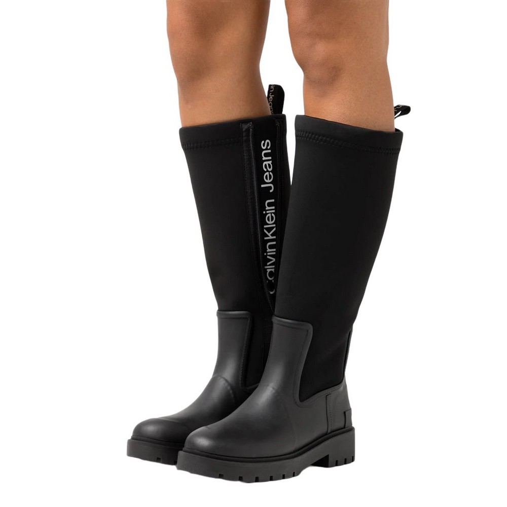 CALVIN KLEIN JEANS HIGH RAINBOOT NEOPRENE ΠΑΠΟΥΤΣΙ ΓΥΝΑΙΚΕΙΟ BLACK