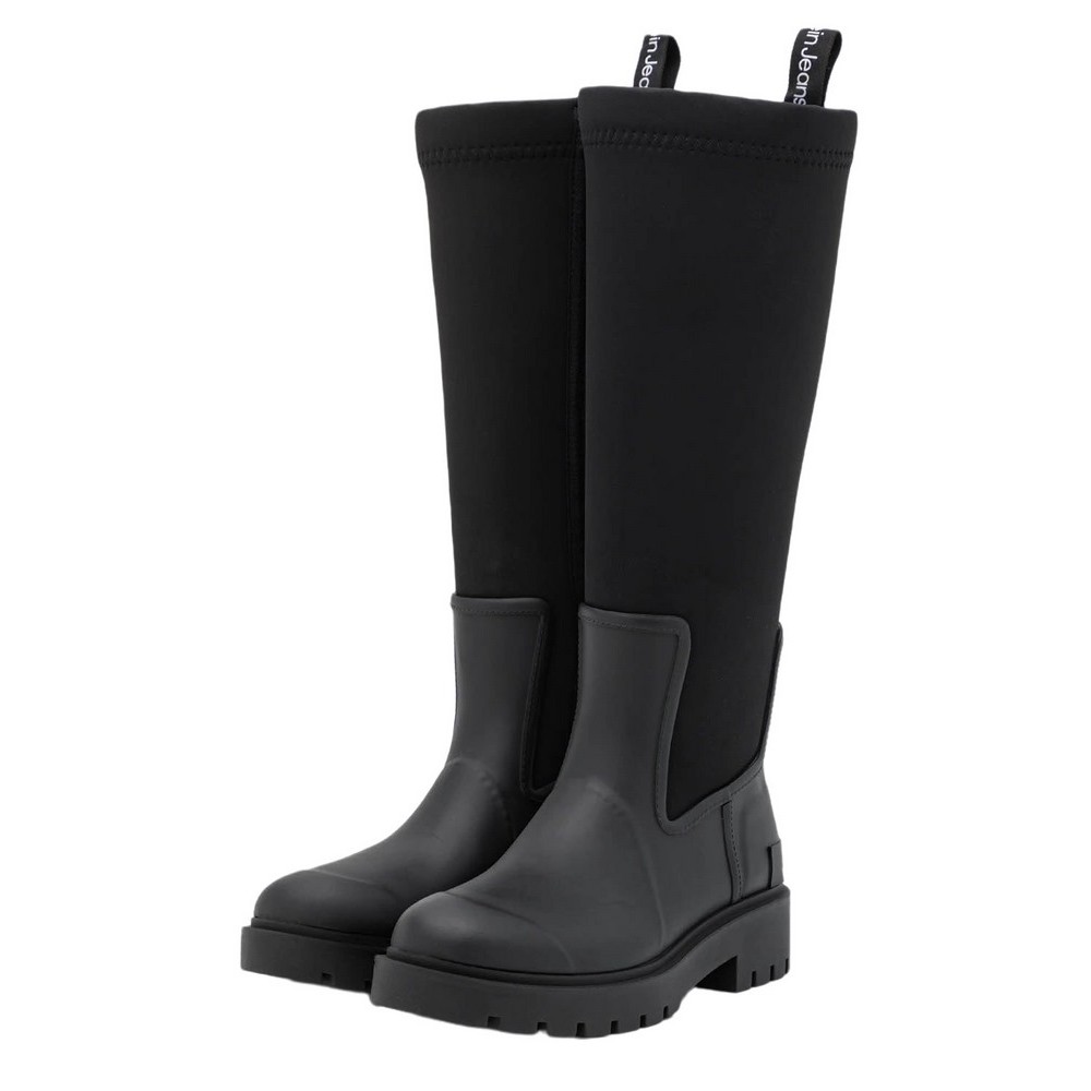 CALVIN KLEIN JEANS HIGH RAINBOOT NEOPRENE ΠΑΠΟΥΤΣΙ ΓΥΝΑΙΚΕΙΟ BLACK