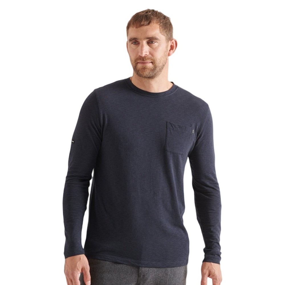 SUPERDRY STUDIOS SLUD POCKET ΜΠΛΟΥΖΑ ΑΝΔΡΙΚΗ NAVY