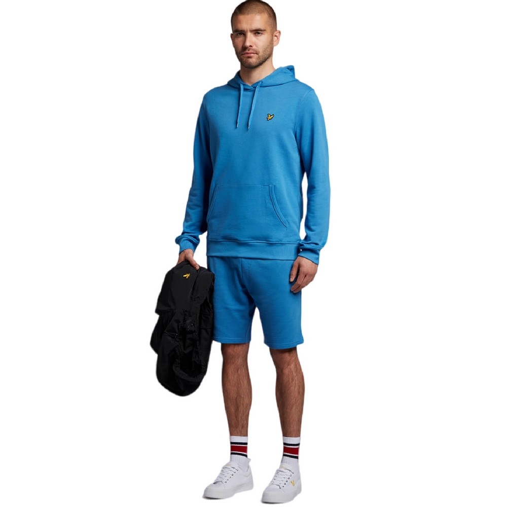 ΦΟΥΤΕΡ ESSENTIALS LS PULLOVER HOODIE  ΑΝΔΡΙΚΟ LYLE AND SCOTT BLUE