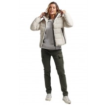 SUPERDRY ΜΠΟΥΦΑΝ HOODED SPIRIT SPORTS PUFFER ΓΥΝΑΙΚΕΙΟ ECRU