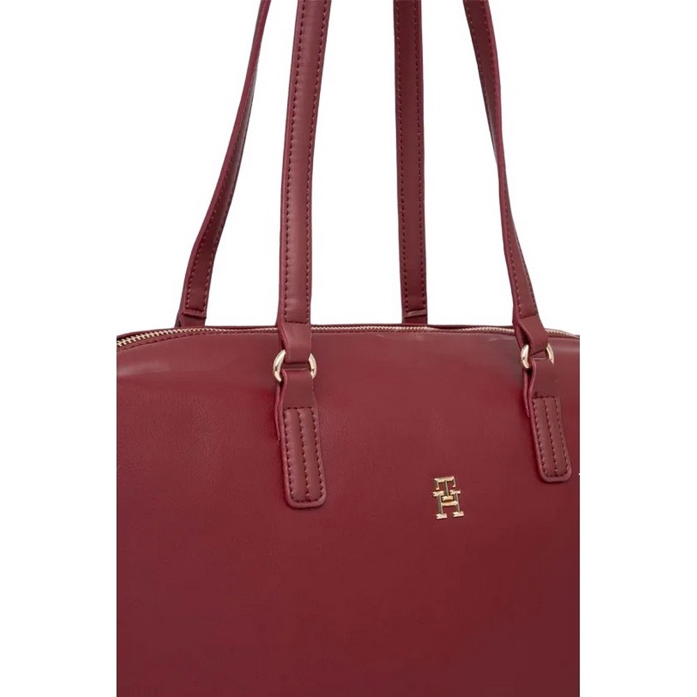 TOMMY HILFIGER POPPY PLUS TOTE ΤΣΑΝΤΑ ΓΥΝΑΙΚΕΙΑ BORDEAUX