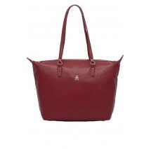 TOMMY HILFIGER POPPY PLUS TOTE ΤΣΑΝΤΑ ΓΥΝΑΙΚΕΙΑ BORDEAUX