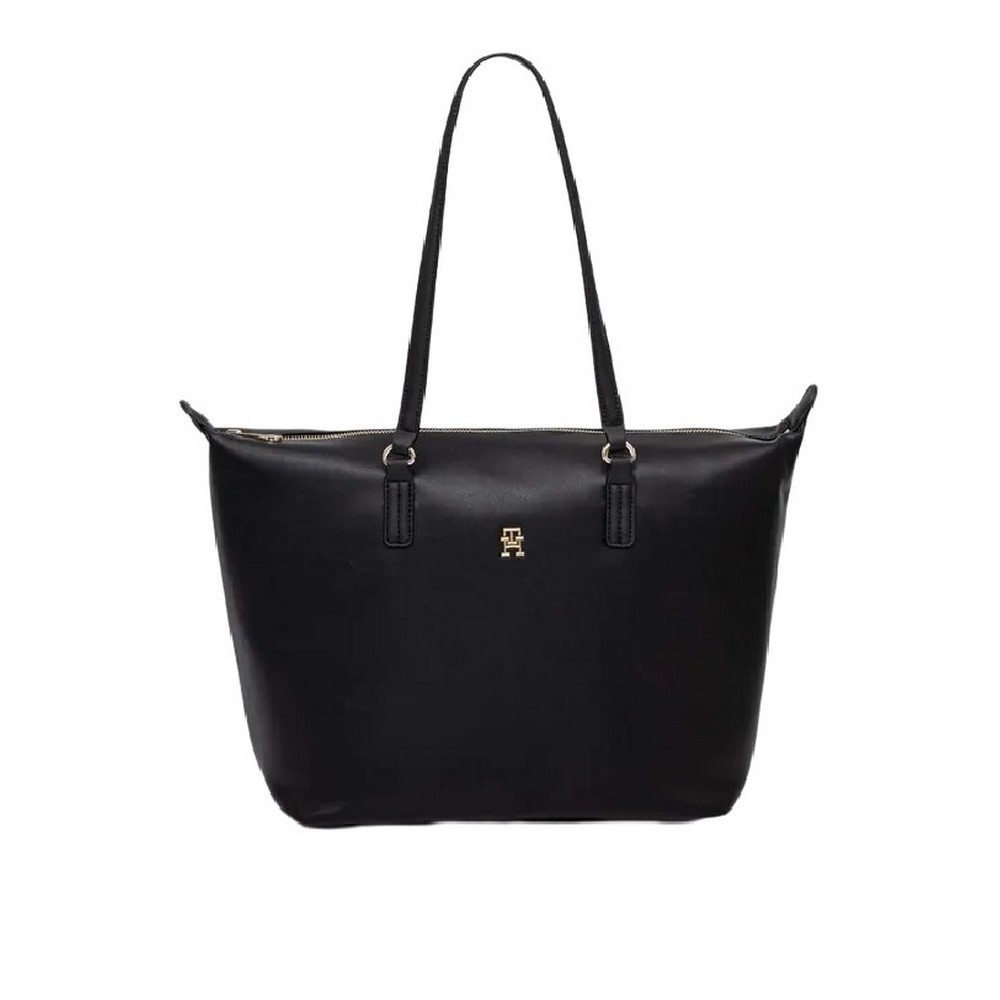 TOMMY HILFIGER POPPY PLUS TOTE ΤΣΑΝΤΑ ΓΥΝΑΙΚΕΙΑ BLACK