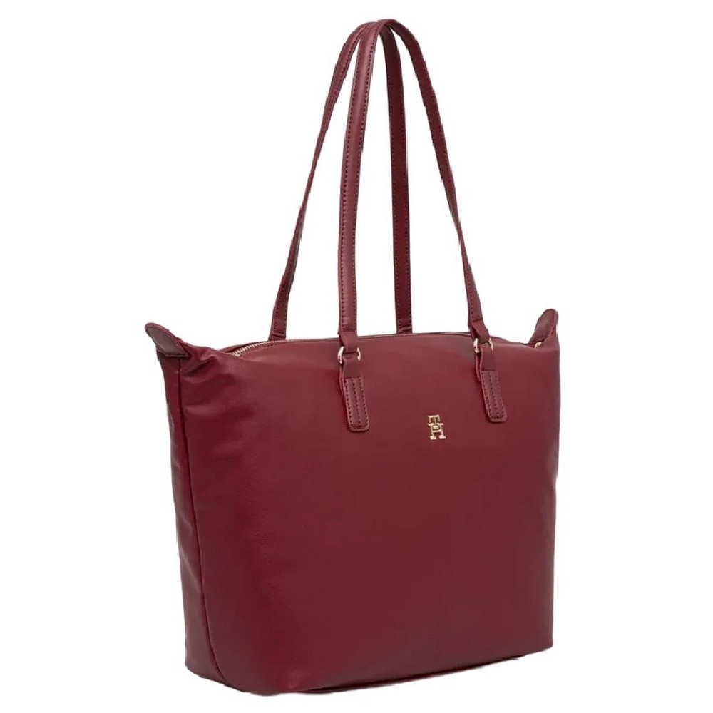TOMMY HILFIGER POPPY PLUS TOTE ΤΣΑΝΤΑ ΓΥΝΑΙΚΕΙΑ BORDEAUX