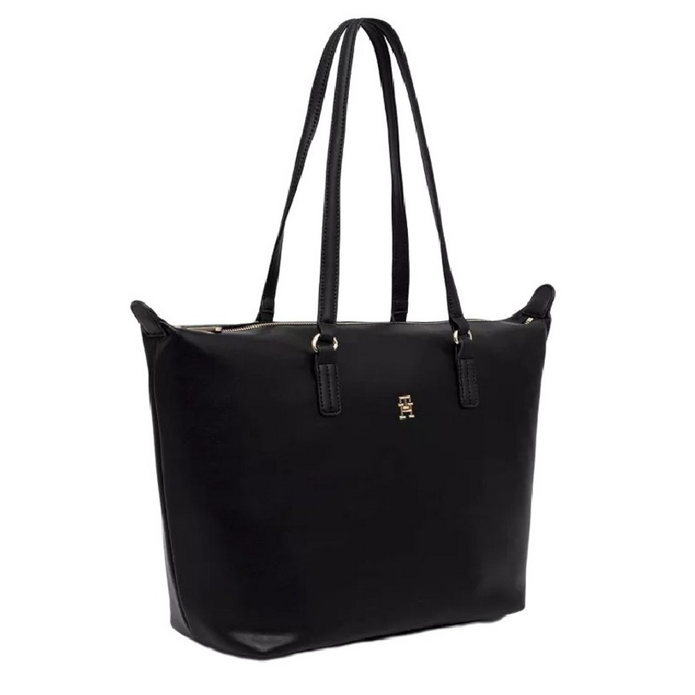 TOMMY HILFIGER POPPY PLUS TOTE ΤΣΑΝΤΑ ΓΥΝΑΙΚΕΙΑ BLACK