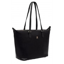 TOMMY HILFIGER POPPY PLUS TOTE ΤΣΑΝΤΑ ΓΥΝΑΙΚΕΙΑ BLACK
