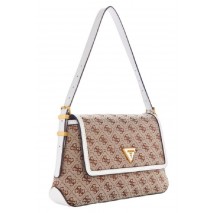 GUESS DESIDERIA FLAP SHOULDER BAG ΤΣΑΝΤΑ ΓΥΝΑΙΚΕΙΑ BEIGE