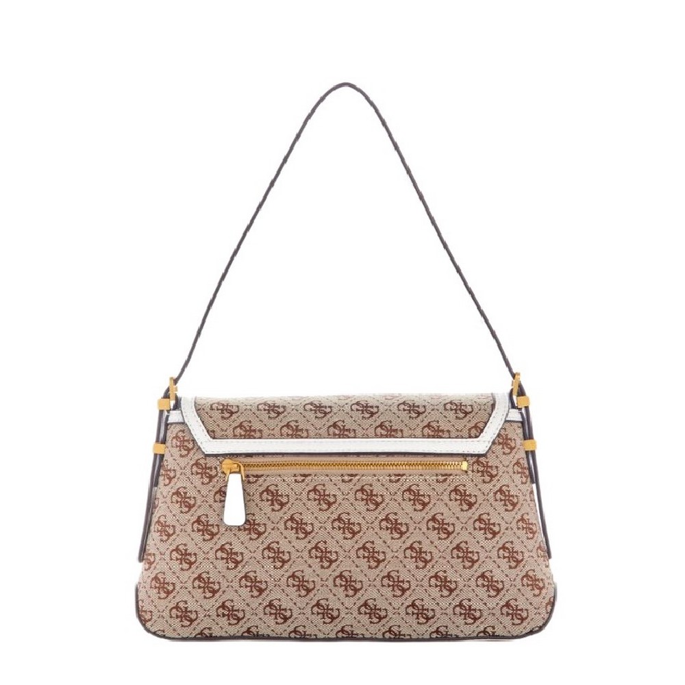 GUESS DESIDERIA FLAP SHOULDER BAG ΤΣΑΝΤΑ ΓΥΝΑΙΚΕΙΑ BEIGE