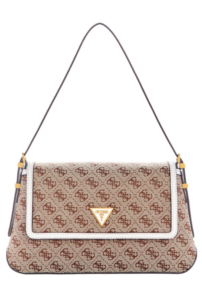 GUESS DESIDERIA FLAP SHOULDER BAG ΤΣΑΝΤΑ ΓΥΝΑΙΚΕΙΑ BEIGE