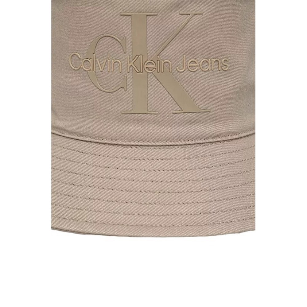 CALVIN KLEIN JEANS MONOGRAM BUCKET HAT ΚΑΠΕΛΟ ΓΥΝΑΙΚΕΙΟ BEIGE