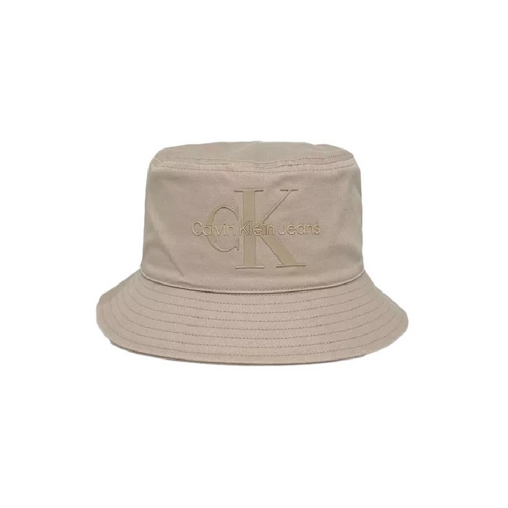 CALVIN KLEIN JEANS MONOGRAM BUCKET HAT ΚΑΠΕΛΟ ΓΥΝΑΙΚΕΙΟ BEIGE