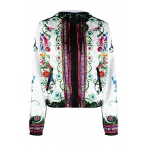 VERSACE JEANS COUTURE GARDEN JACQ PANEL GARDEN V-EMBLEM ΜΠΟΥΦΑΝ ΓΥΝΑΙΚΕΙΟ WHITE