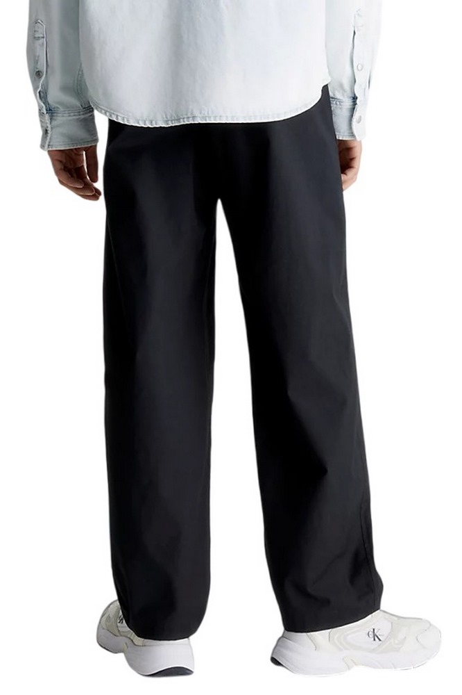 CALVIN KLEIN JEANS STRAIGHT UTILITY RIPSTOP CHINO ΠΑΝΤΕΛΟΝΙ ΑΝΔΡΙΚΟ BLACK