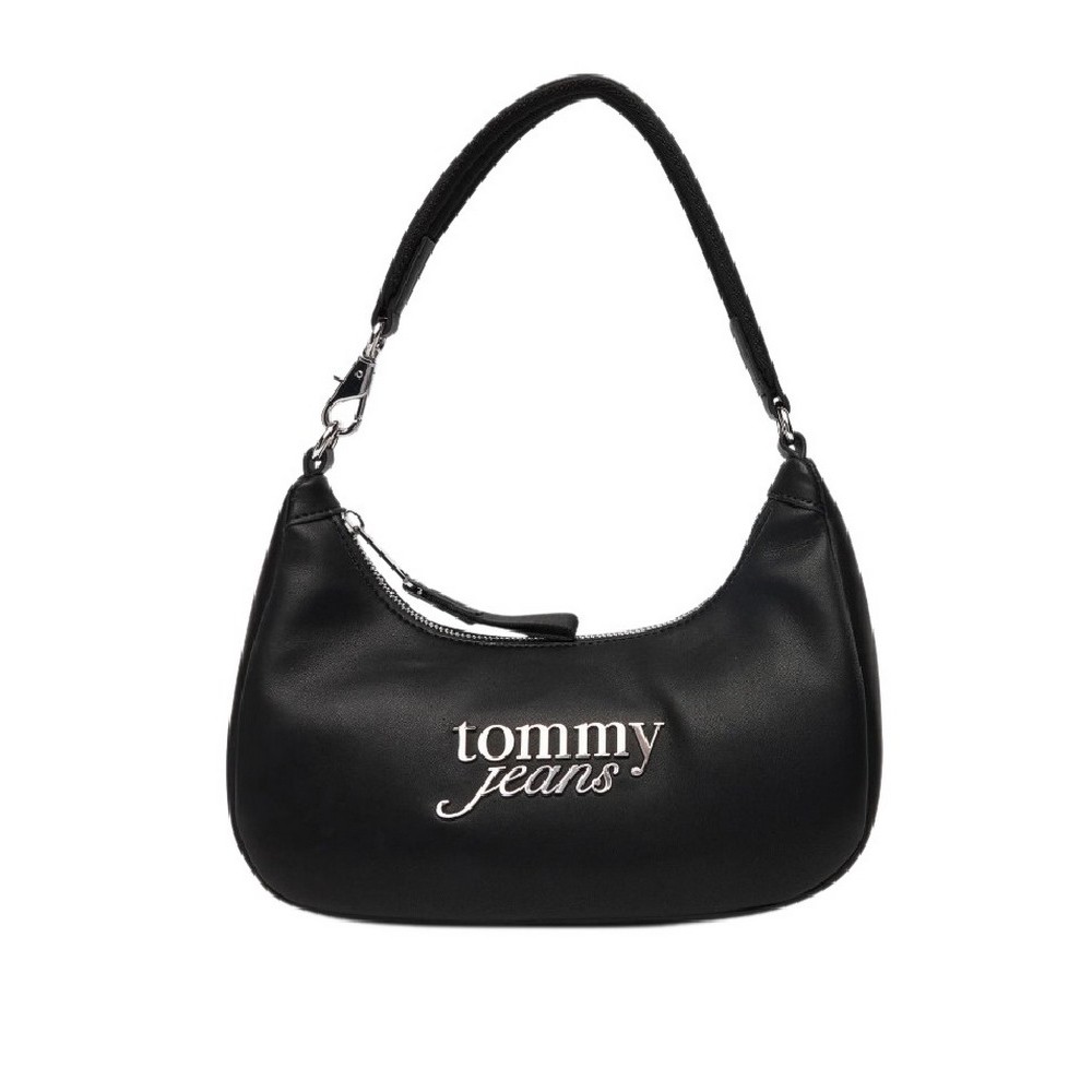 TOMMY JEANS BOLD SCRIPT SHOULDER BAG ΤΣΑΝΤΑ ΓΥΝΑΙΚΕΙΑ BLACK