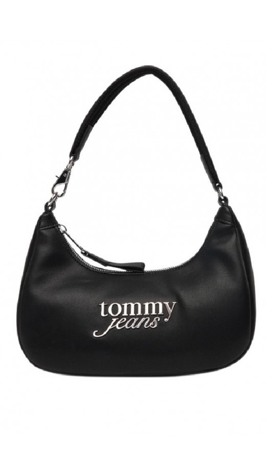 TOMMY JEANS BOLD SCRIPT SHOULDER BAG ΤΣΑΝΤΑ ΓΥΝΑΙΚΕΙΑ BLACK