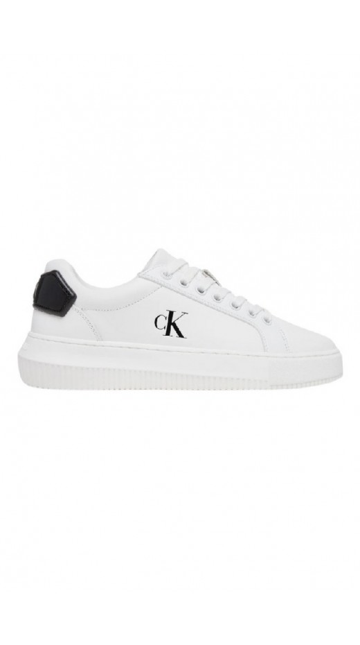 CALVIN KLEIN JEANS CHUNKY CUPSOLE RU PATCH LTH WN ΠΑΠΟΥΤΣΙ ΓΥΝΑΙΚΕΙΟ WHITE/BLACK