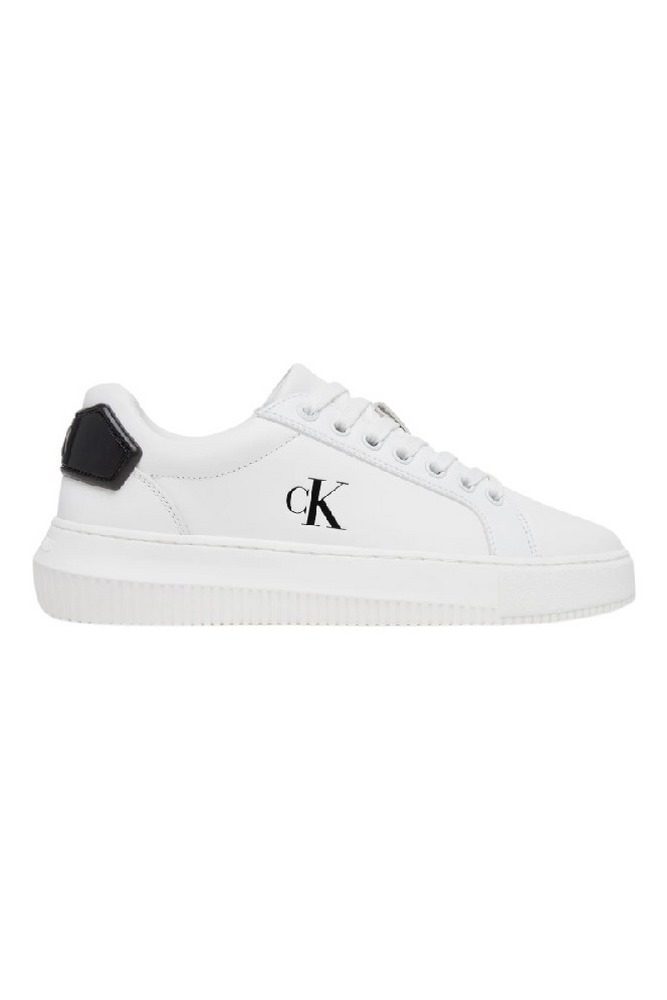 CALVIN KLEIN JEANS CHUNKY CUPSOLE RU PATCH LTH WN ΠΑΠΟΥΤΣΙ ΓΥΝΑΙΚΕΙΟ WHITE/BLACK