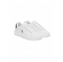 CALVIN KLEIN JEANS CHUNKY CUPSOLE RU PATCH LTH WN ΠΑΠΟΥΤΣΙ ΓΥΝΑΙΚΕΙΟ WHITE/BLACK