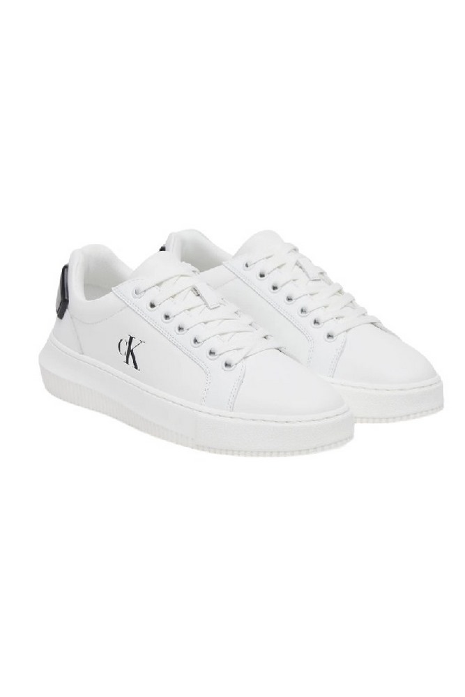 CALVIN KLEIN JEANS CHUNKY CUPSOLE RU PATCH LTH WN ΠΑΠΟΥΤΣΙ ΓΥΝΑΙΚΕΙΟ WHITE/BLACK