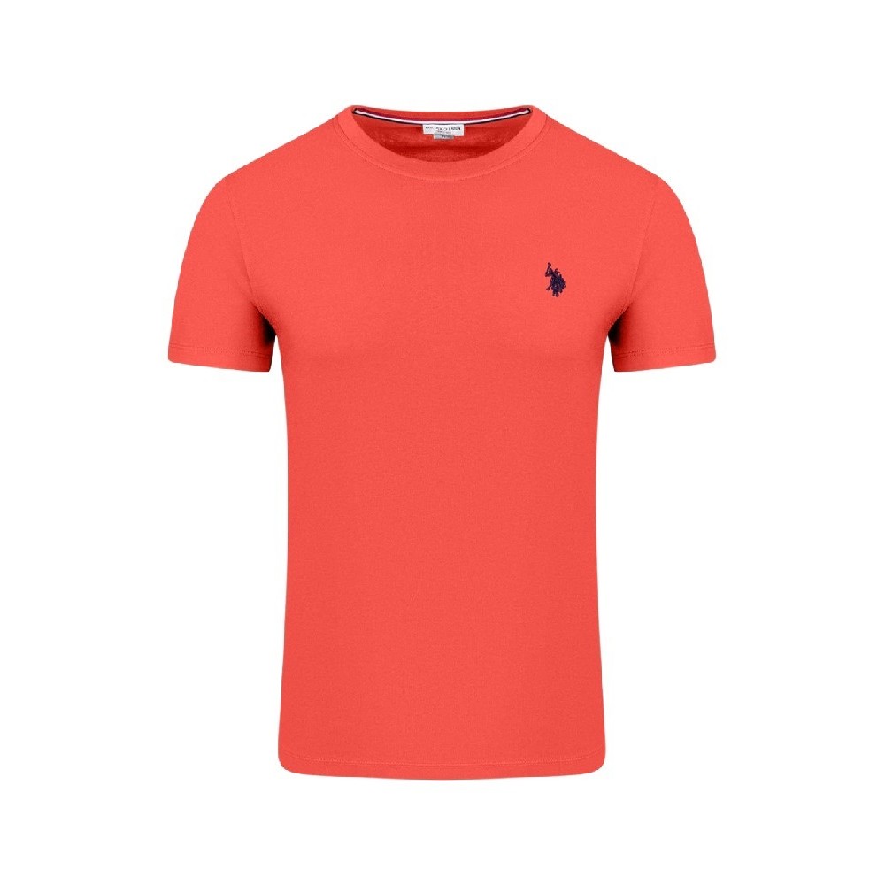 U.S.POLO MICK 000148 EH33 TSHIRT ΜΠΛΟΥΖΑ ΑΝΔΡΙΚΗ ORANGE