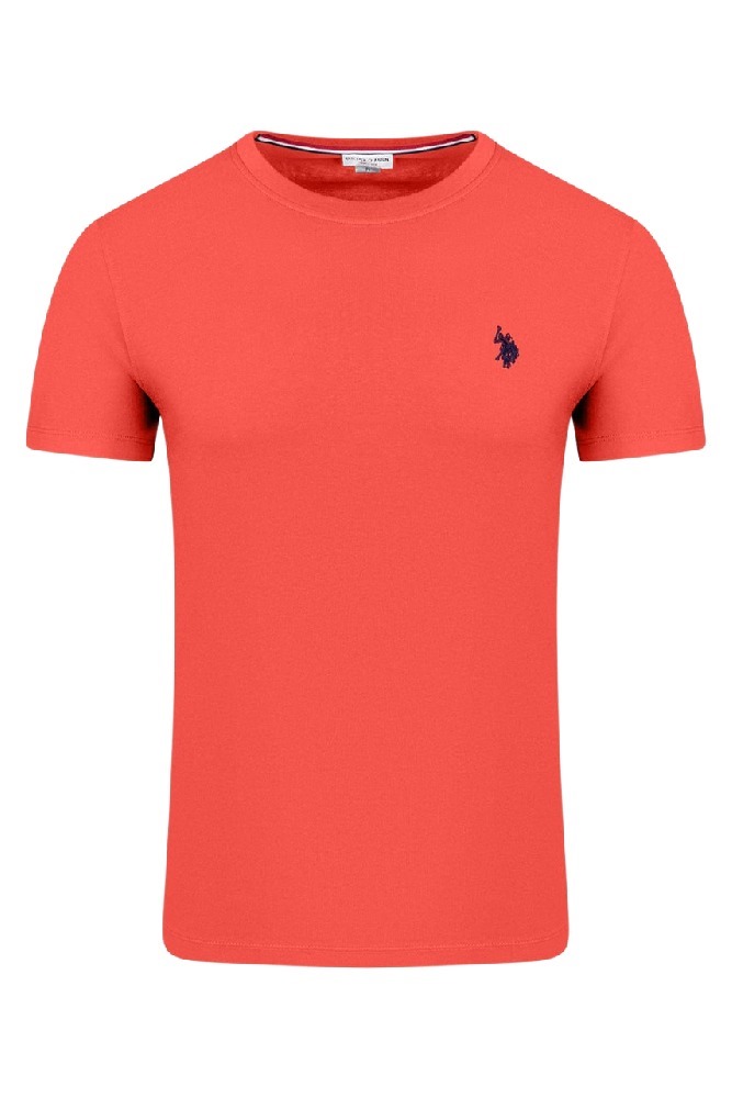 U.S.POLO MICK 000148 EH33 TSHIRT ΜΠΛΟΥΖΑ ΑΝΔΡΙΚΗ ORANGE